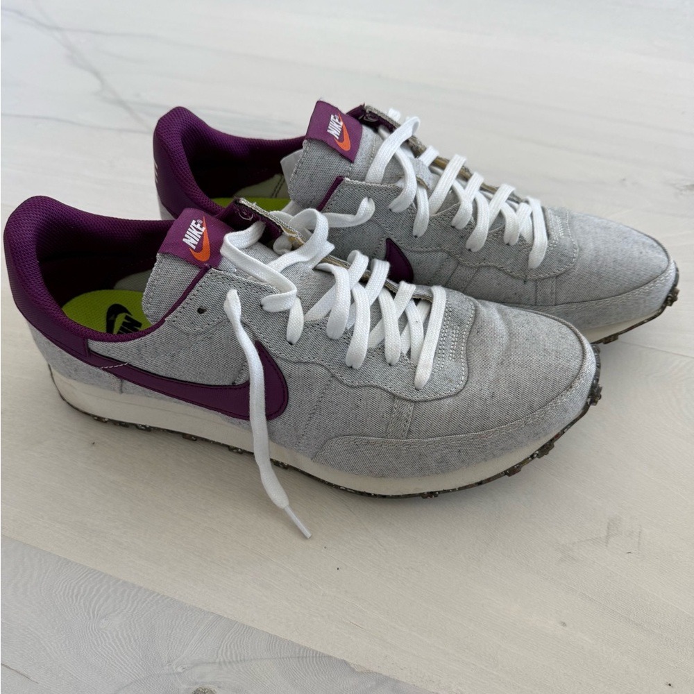Nike Gray and Purple Sneakers